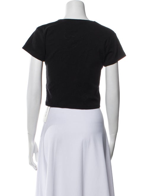 Réalisation Par Graphic Print Crew Neck Crop Top