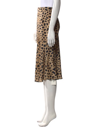 Réalisation Par Silk Knee-Length Skirt