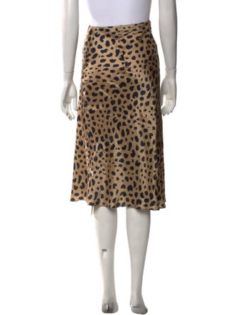 Réalisation Par Silk Knee-Length Skirt