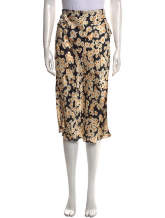 Réalisation Par Silk Knee-Length Skirt