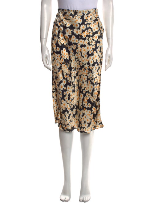 Réalisation Par Silk Knee-Length Skirt