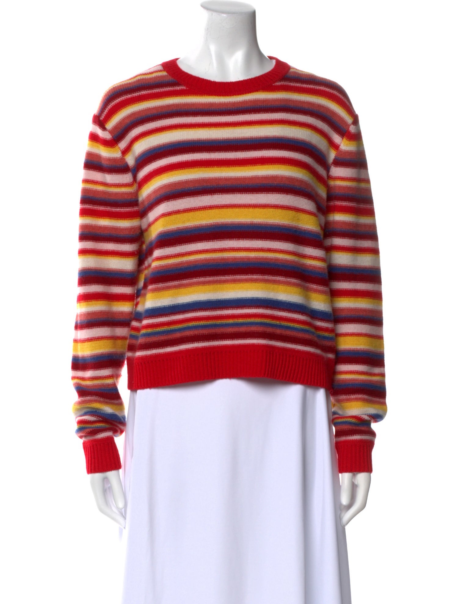 Réalisation Par Merino Wool Striped Sweater