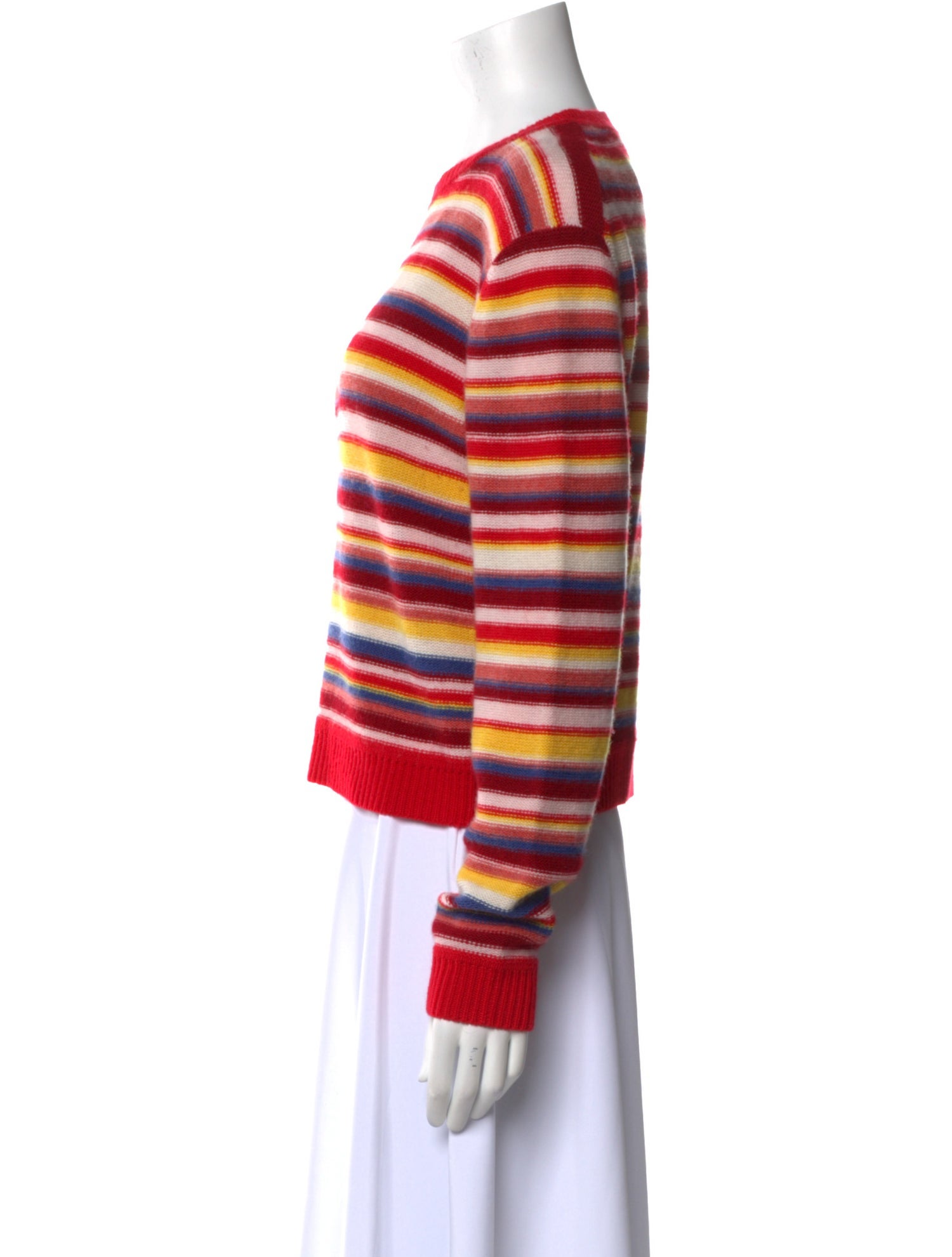 Réalisation Par Merino Wool Striped Sweater