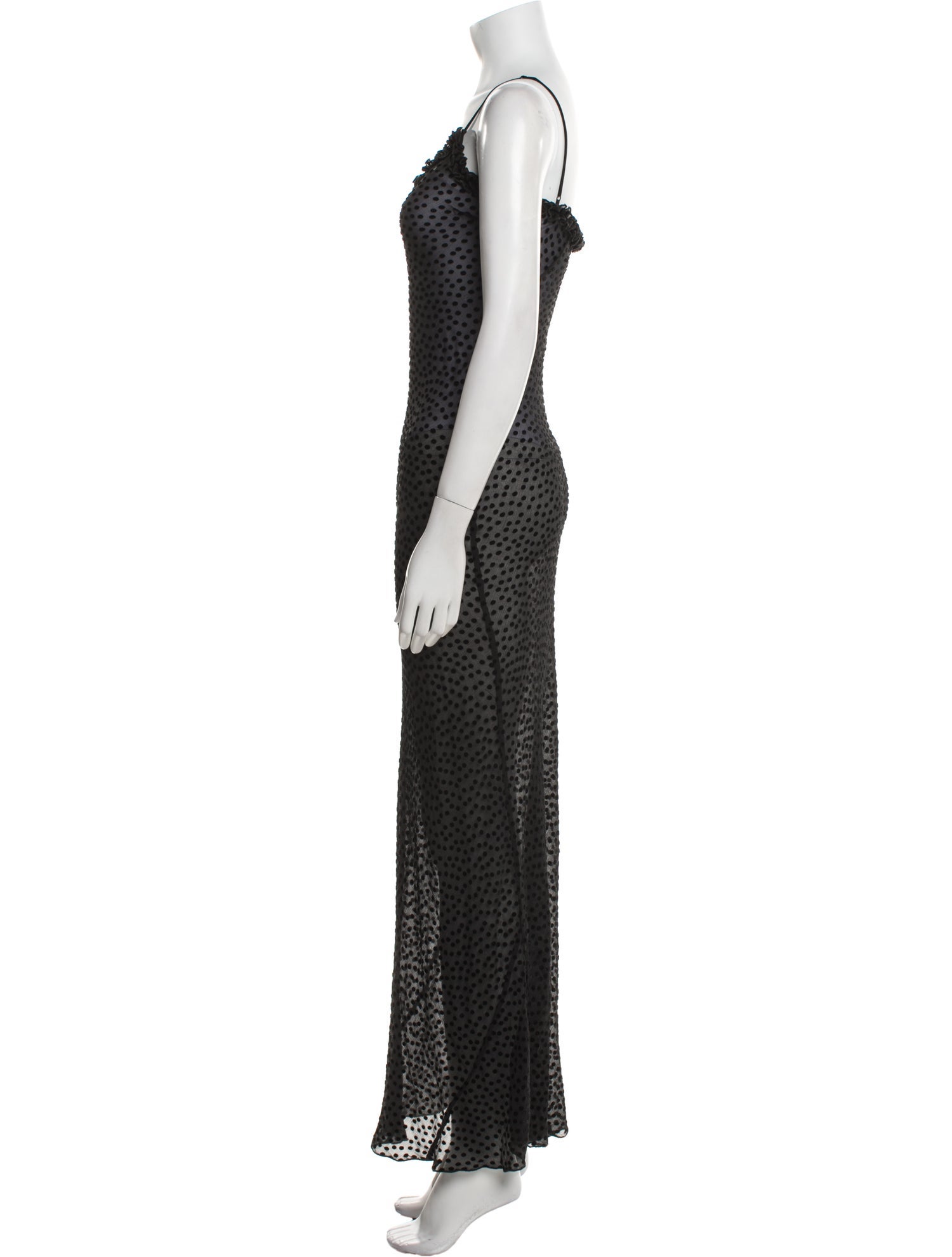 Réalisation Par Polka Dot Print Long Dress