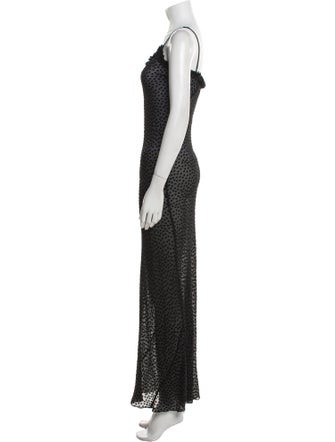 Réalisation Par Polka Dot Print Long Dress