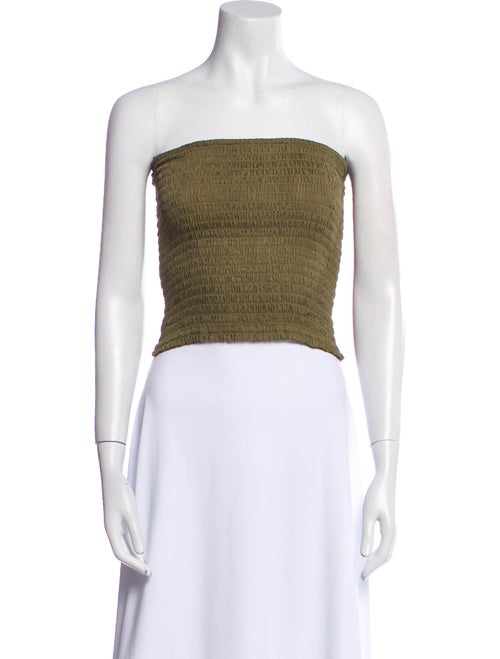 Réalisation Par Silk Strapless Crop Top