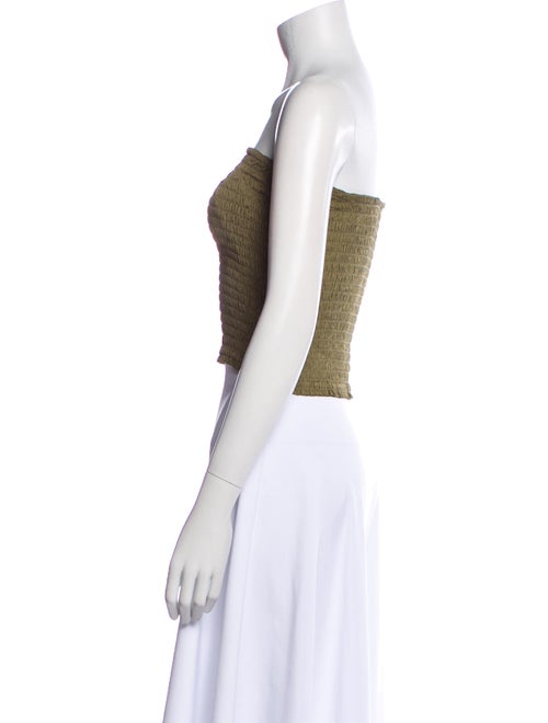 Réalisation Par Silk Strapless Crop Top