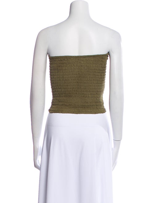 Réalisation Par Silk Strapless Crop Top