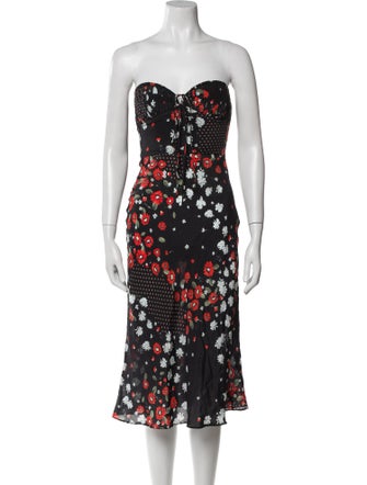 Réalisation Par Silk Knee-Length Dress