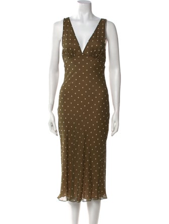 Réalisation Par Silk Midi Length Dress