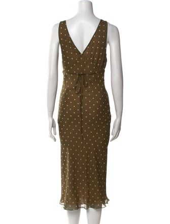 Réalisation Par Silk Midi Length Dress