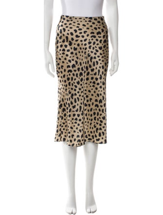 Réalisation Par Silk Midi Length Skirt