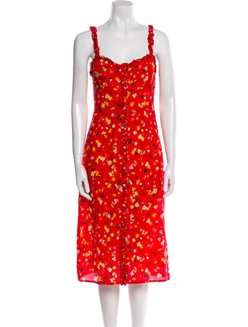 Réalisation Par Silk Midi Length Dress