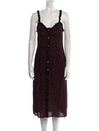 Réalisation Par Silk Midi Length Dress