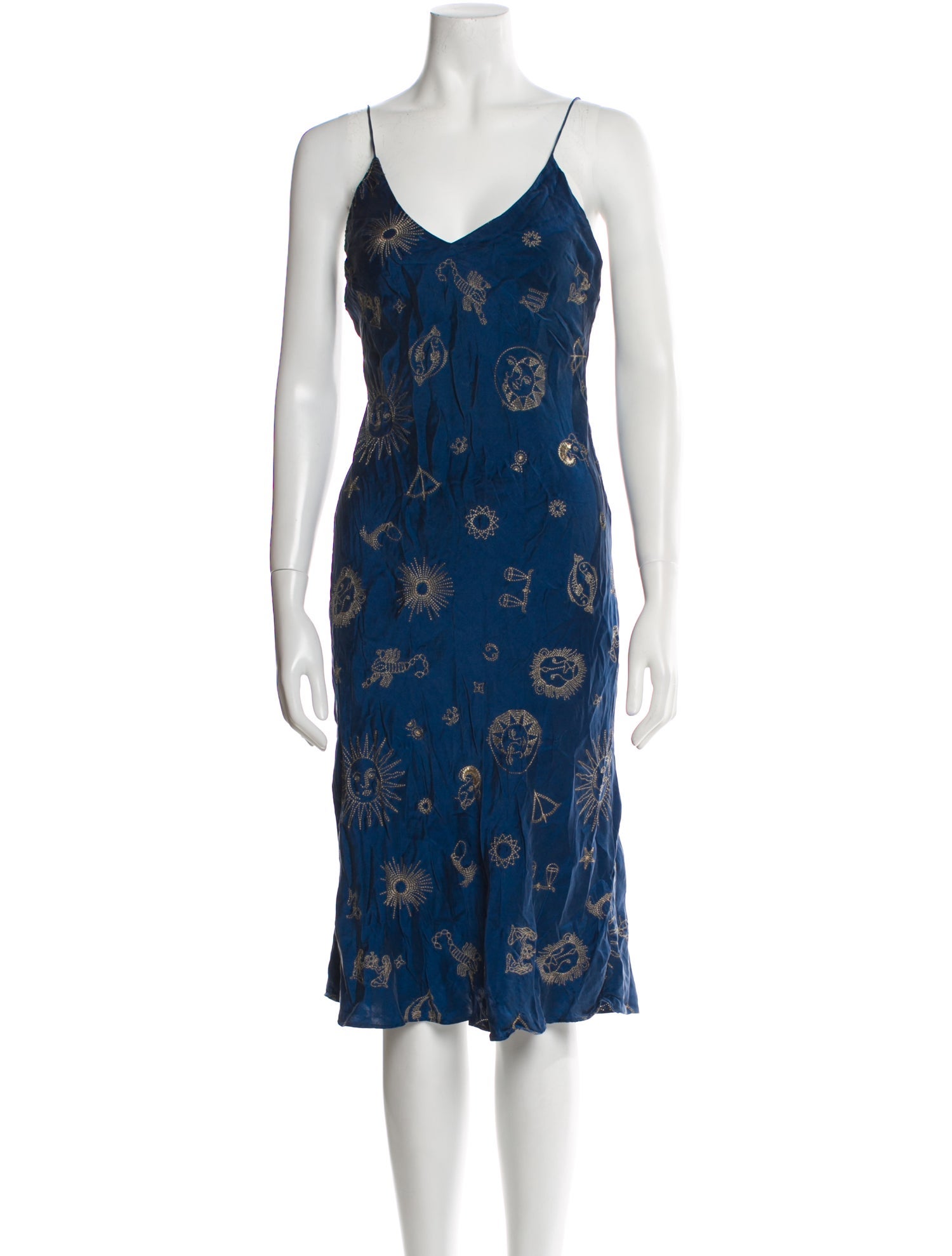 Réalisation Par Silk Midi Length Dress