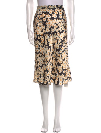 Réalisation Par Silk Knee-Length Skirt