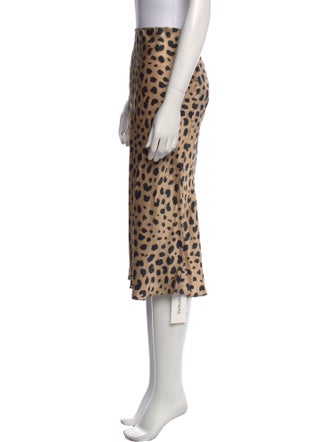 Réalisation Par Silk Knee-Length Skirt