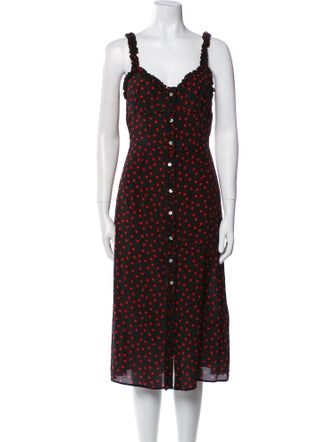 Réalisation Par Silk Midi Length Dress