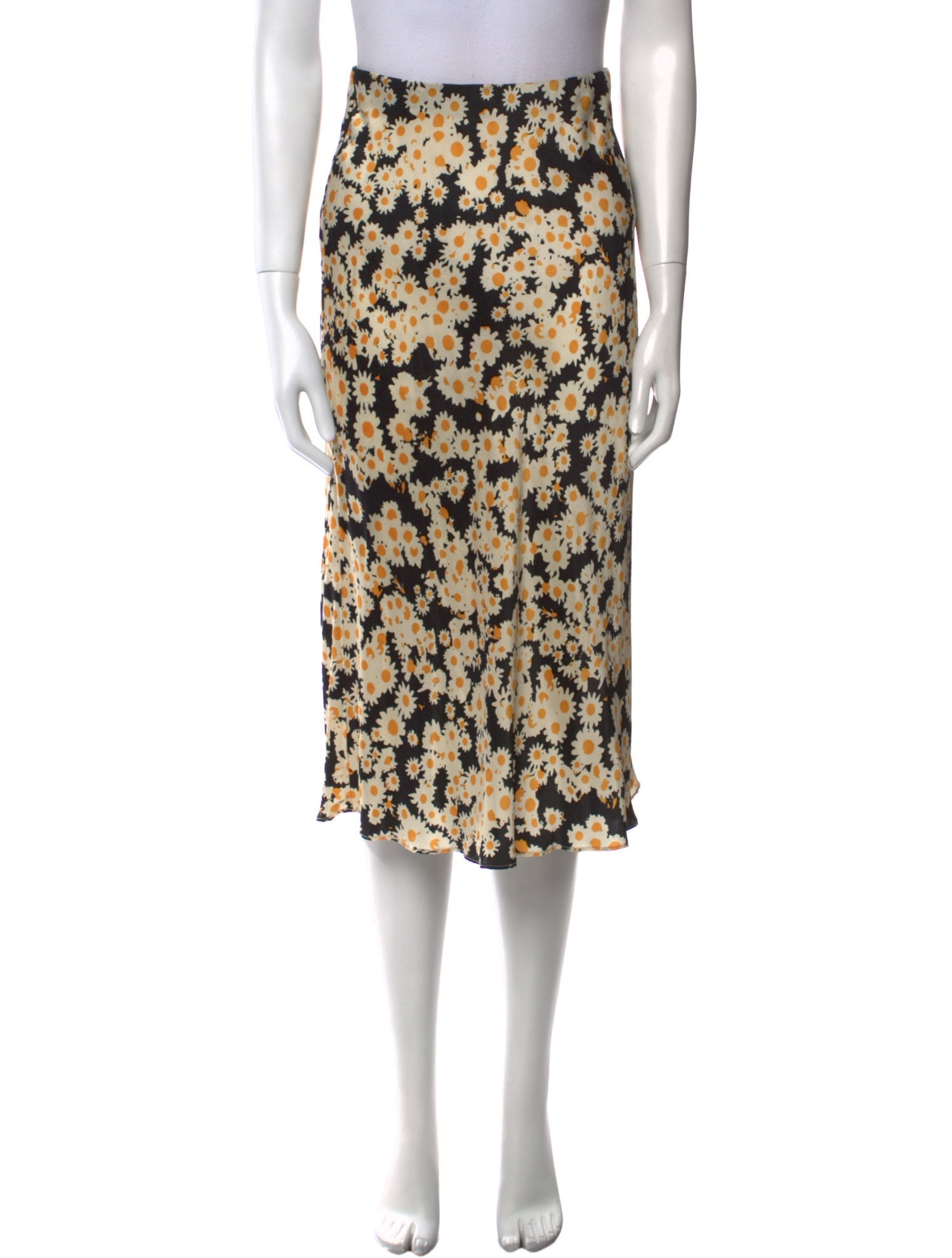 Réalisation Par Silk Midi Length Skirt