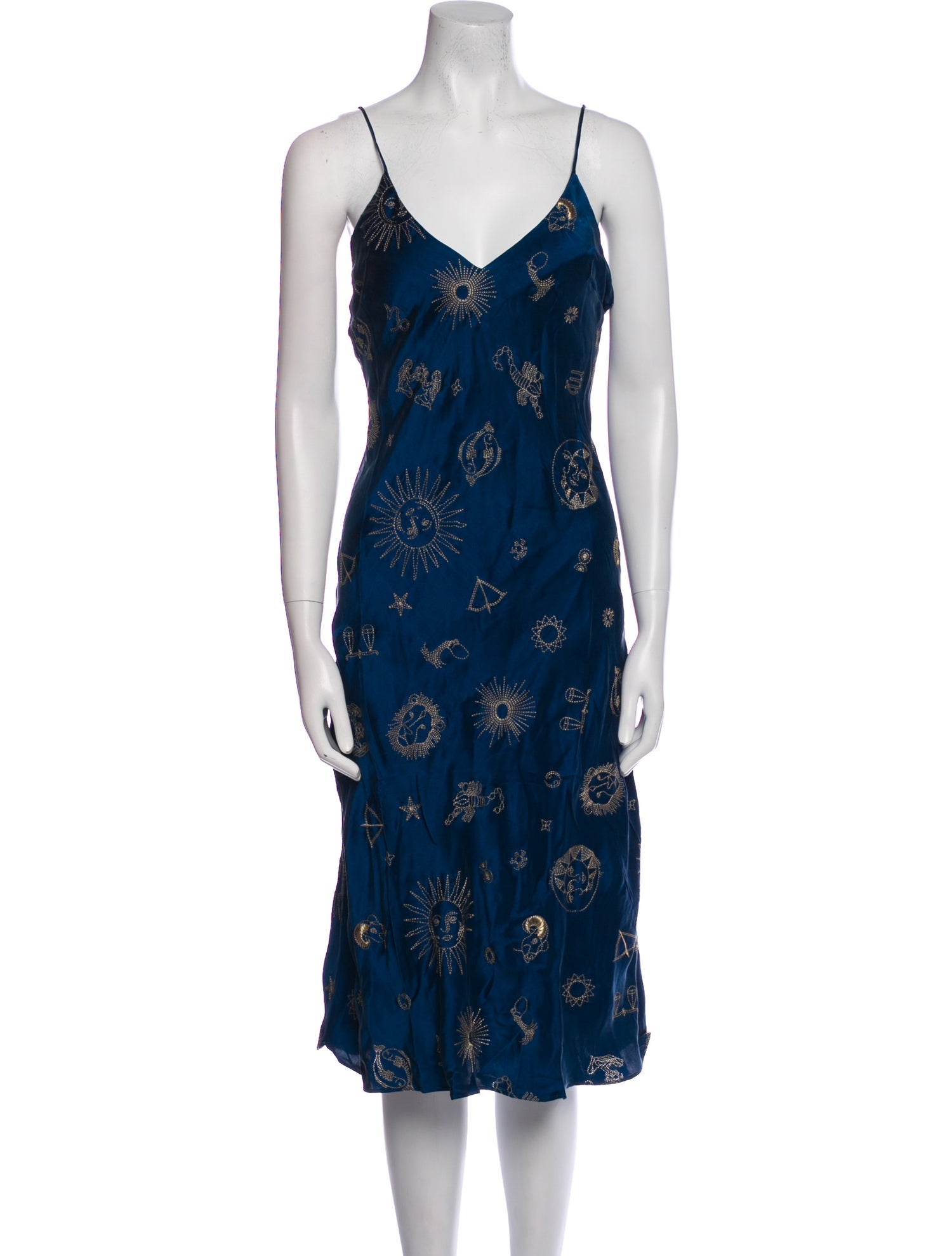 Réalisation Par Silk Midi Length Dress