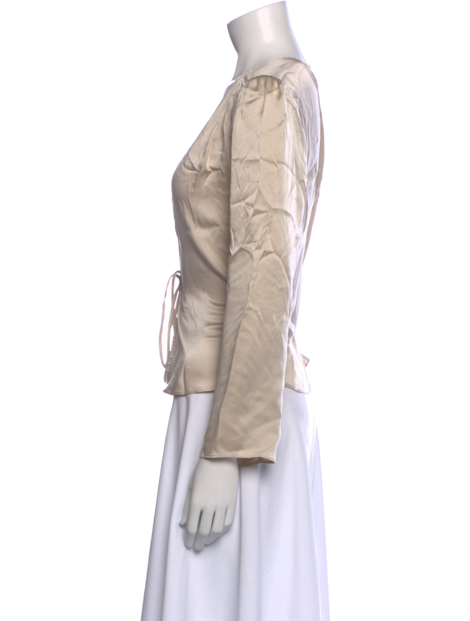 Réalisation Par Silk V-Neck Blouse