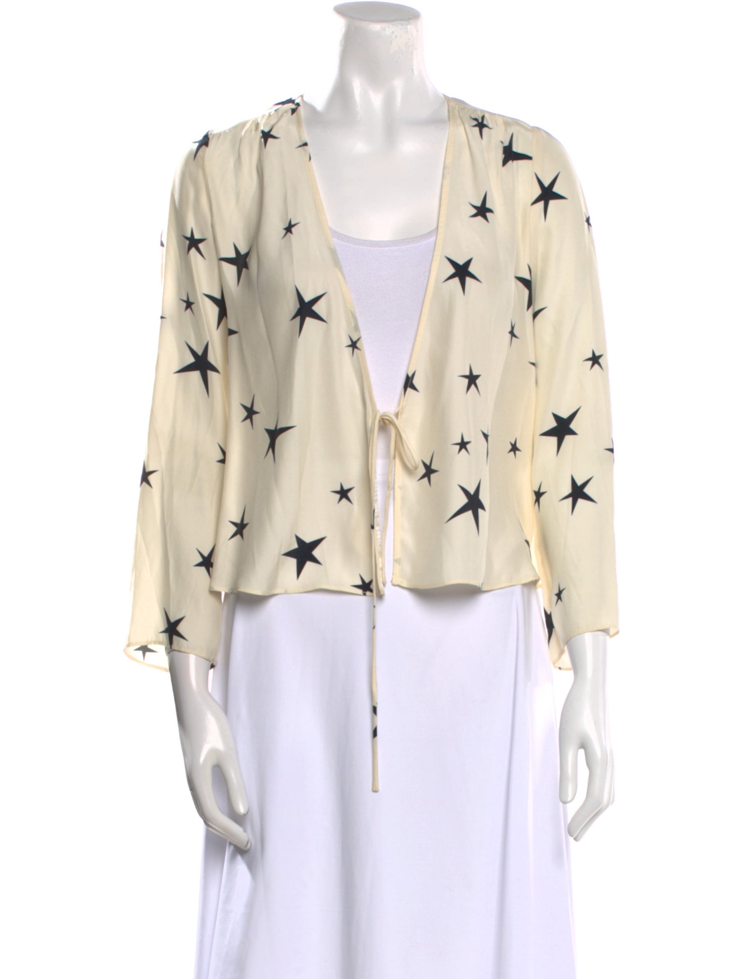 Réalisation Par Silk Printed Blouse