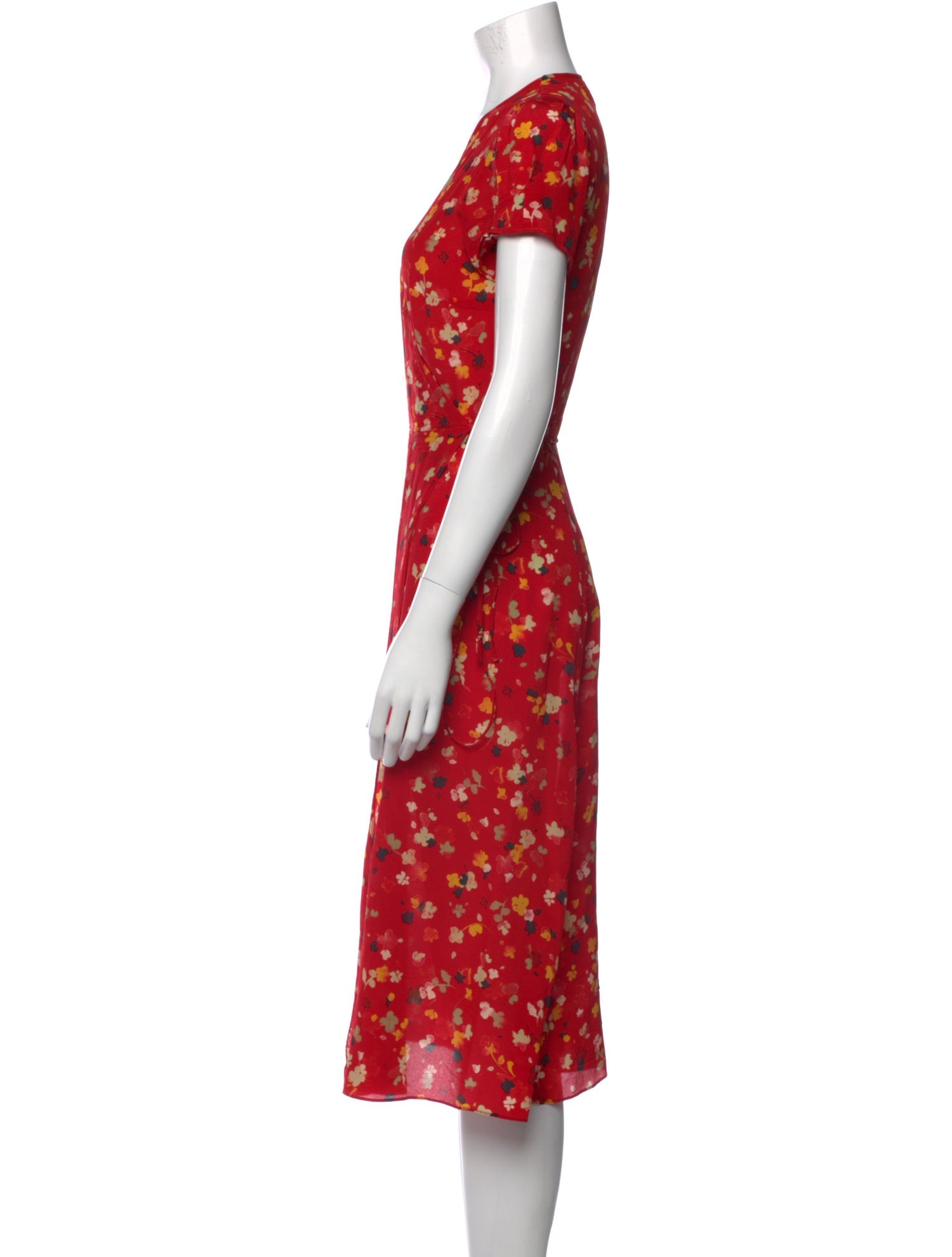 Réalisation Par Silk Midi Length Dress