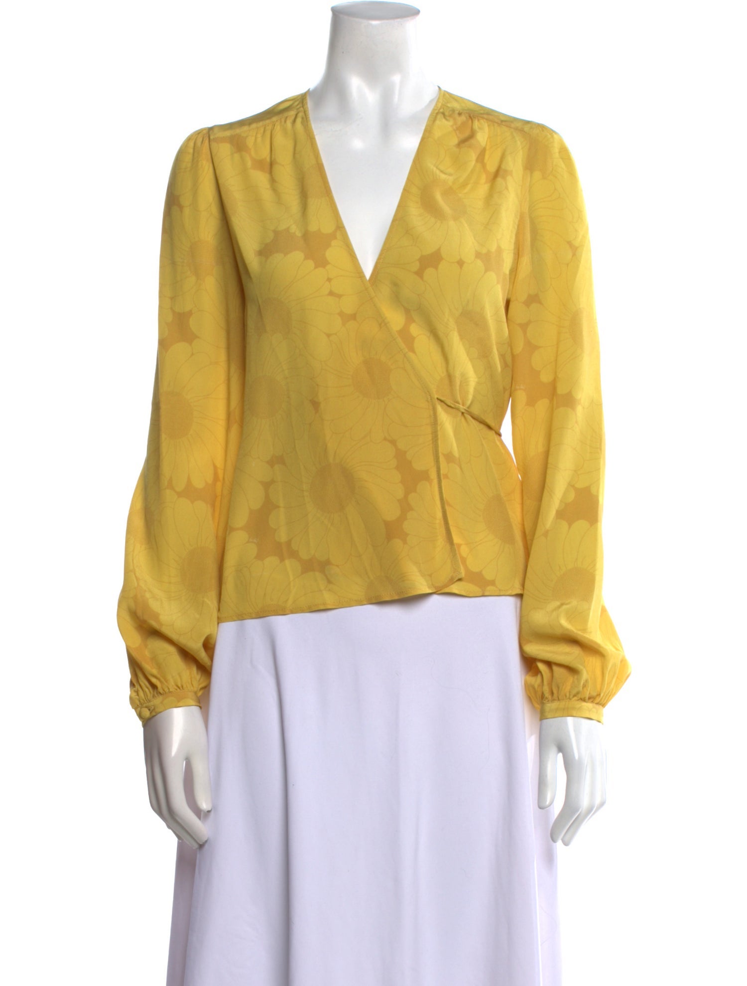 Réalisation Par Silk V-Neck Blouse