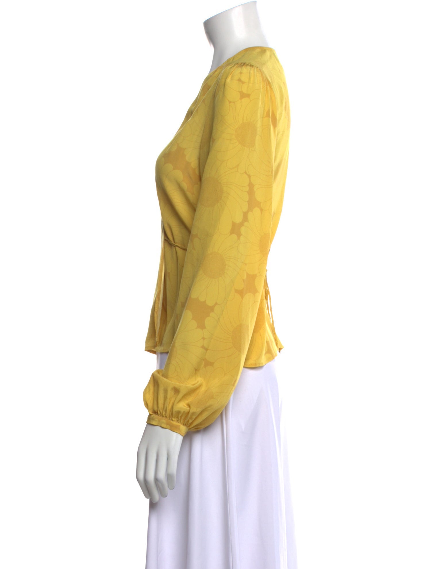 Réalisation Par Silk V-Neck Blouse