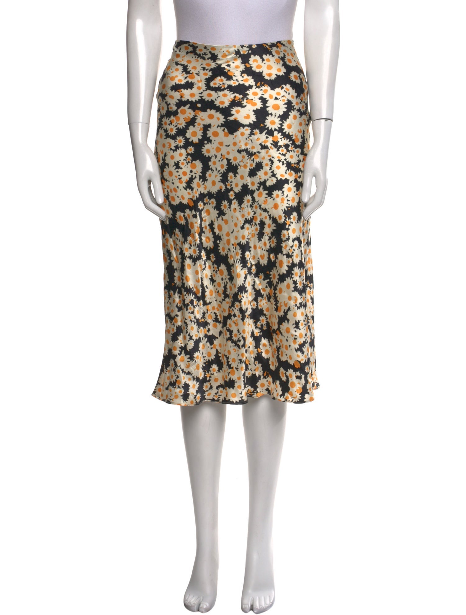 Réalisation Par Silk Midi Length Skirt