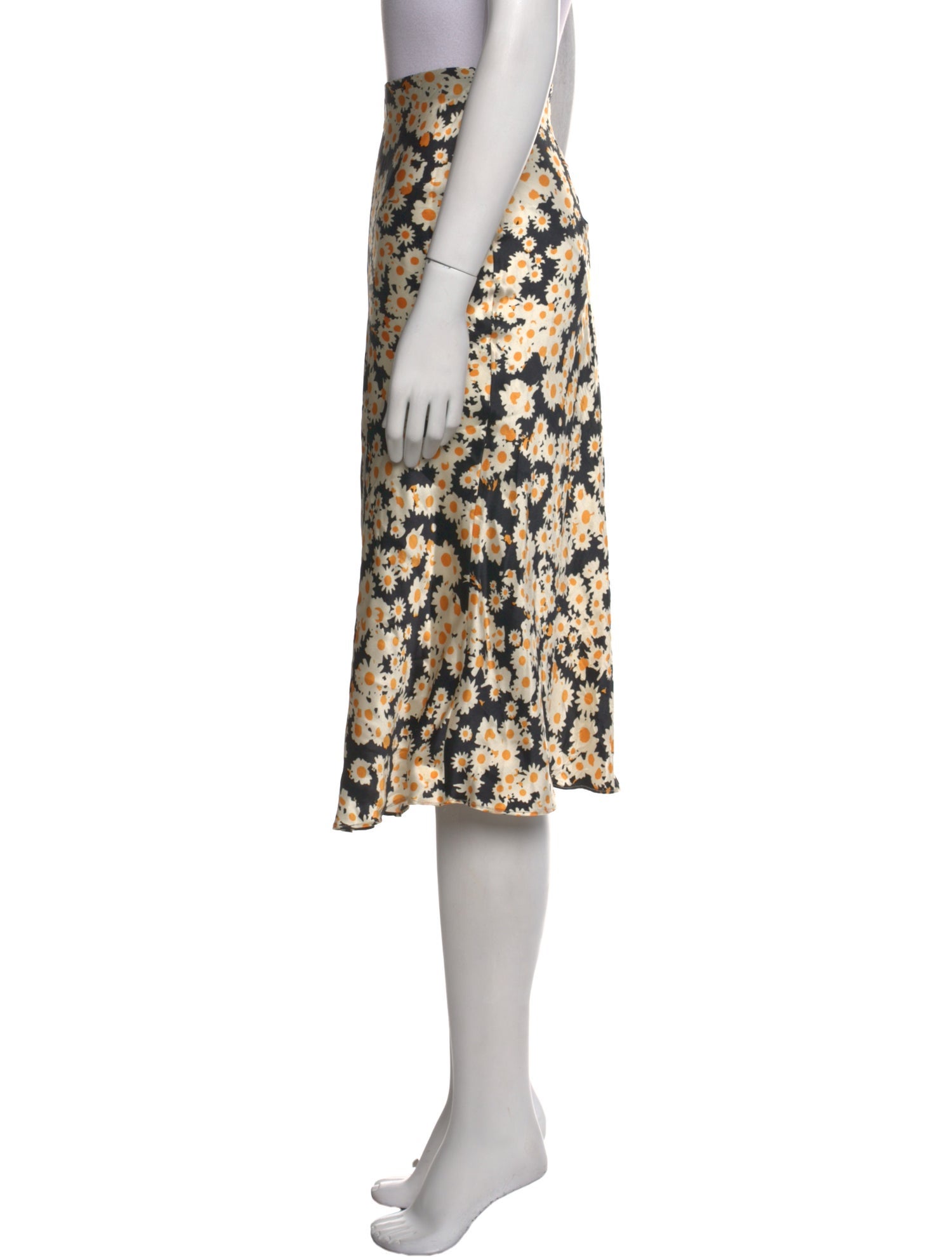 Réalisation Par Silk Midi Length Skirt