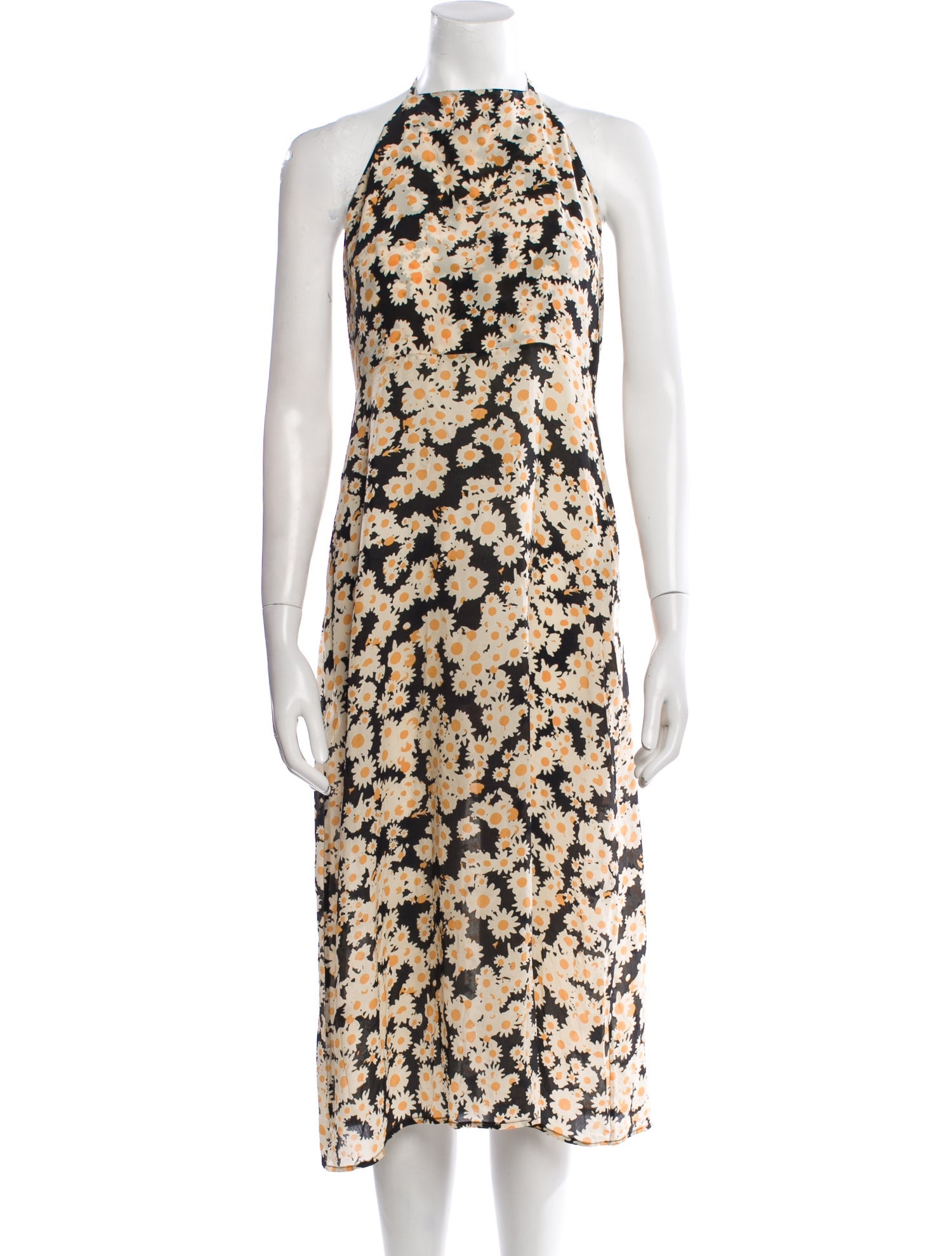 Réalisation Par Silk Midi Length Dress