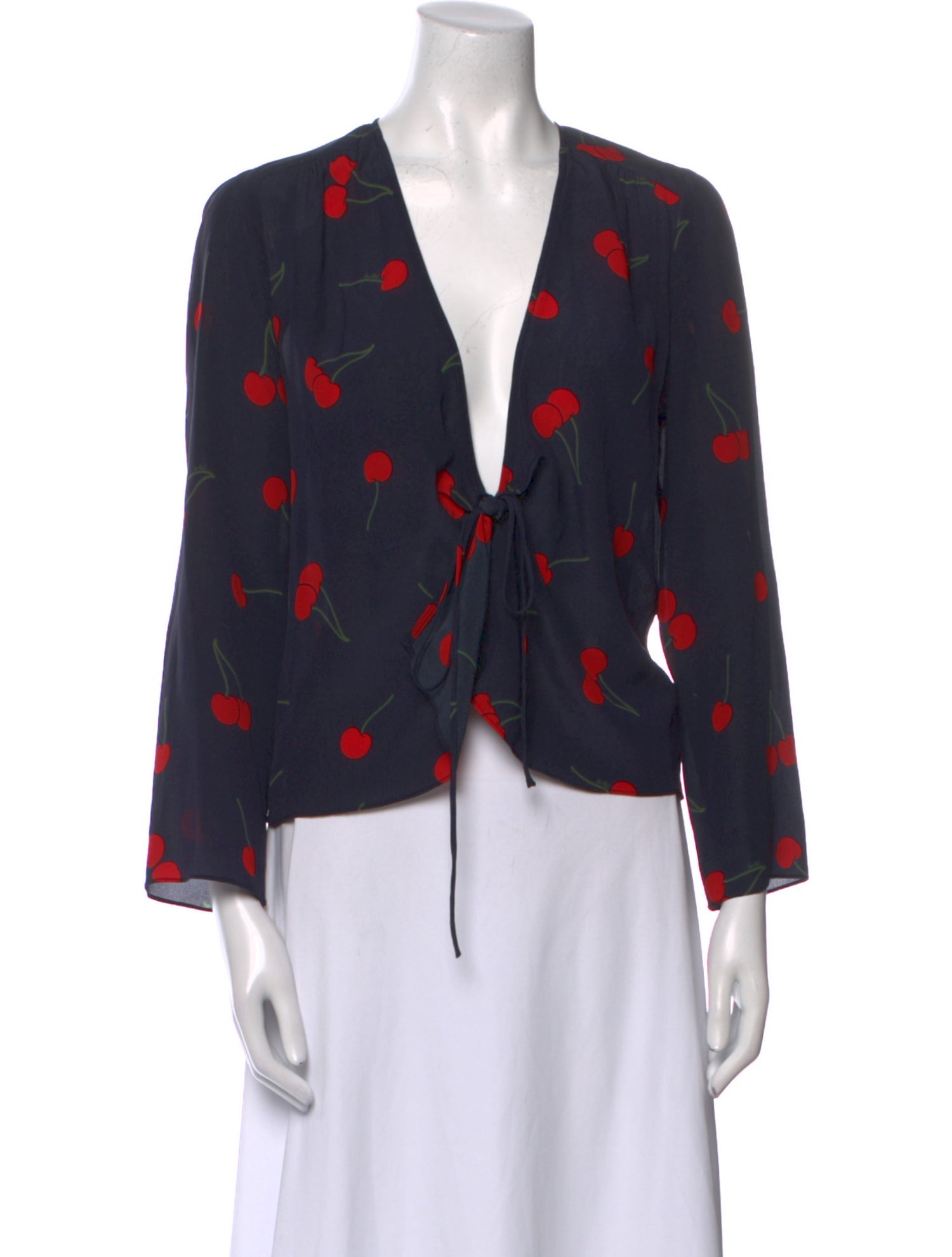 Réalisation Par Silk Printed Blouse