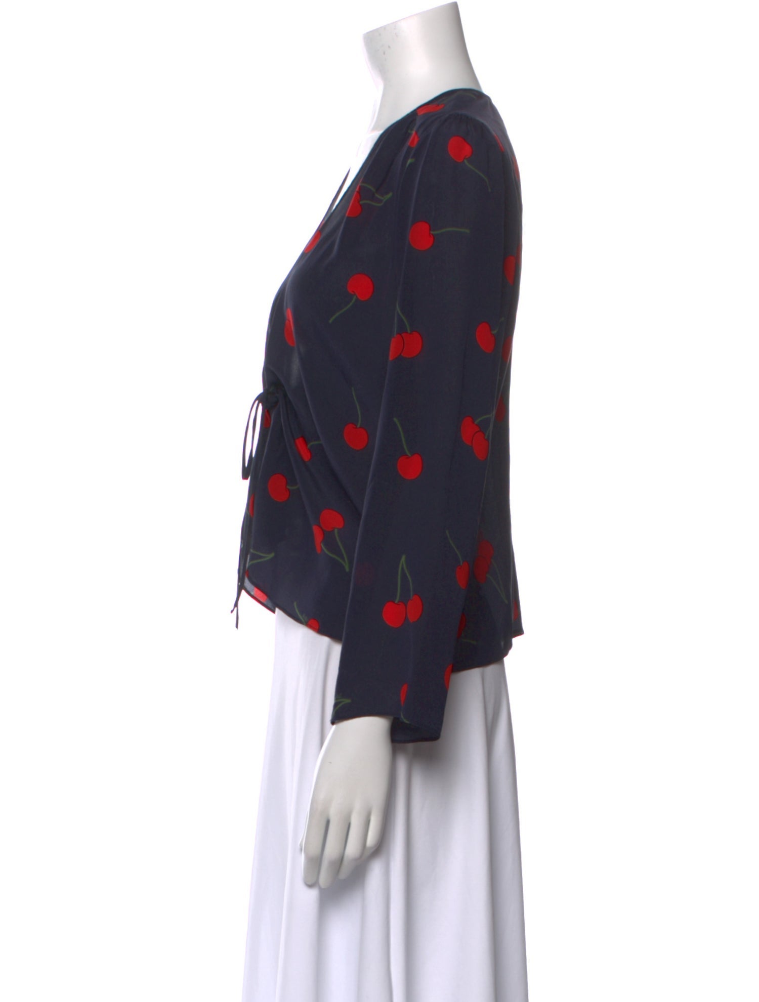 Réalisation Par Silk Printed Blouse