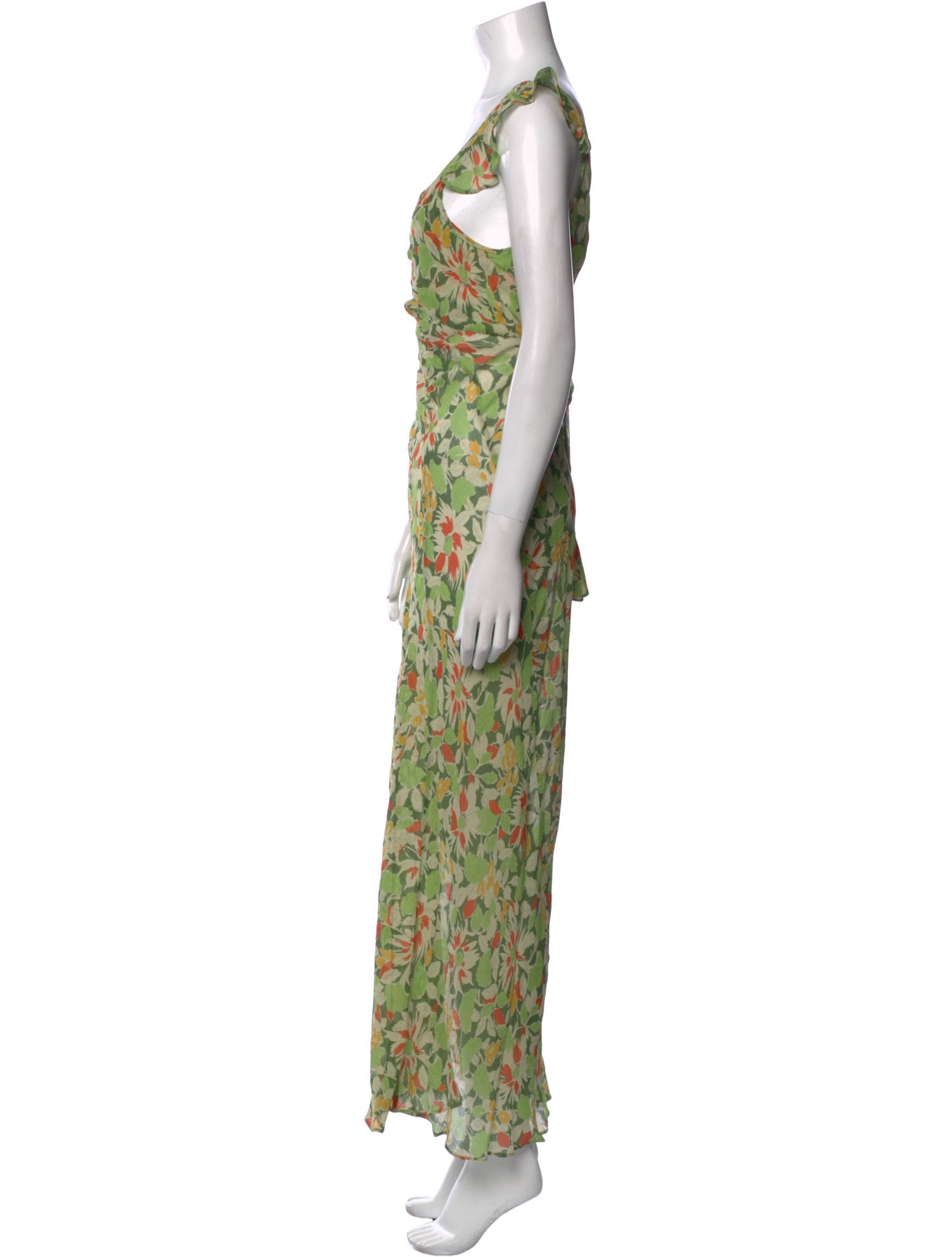 Réalisation Par Floral Print Long Dress
