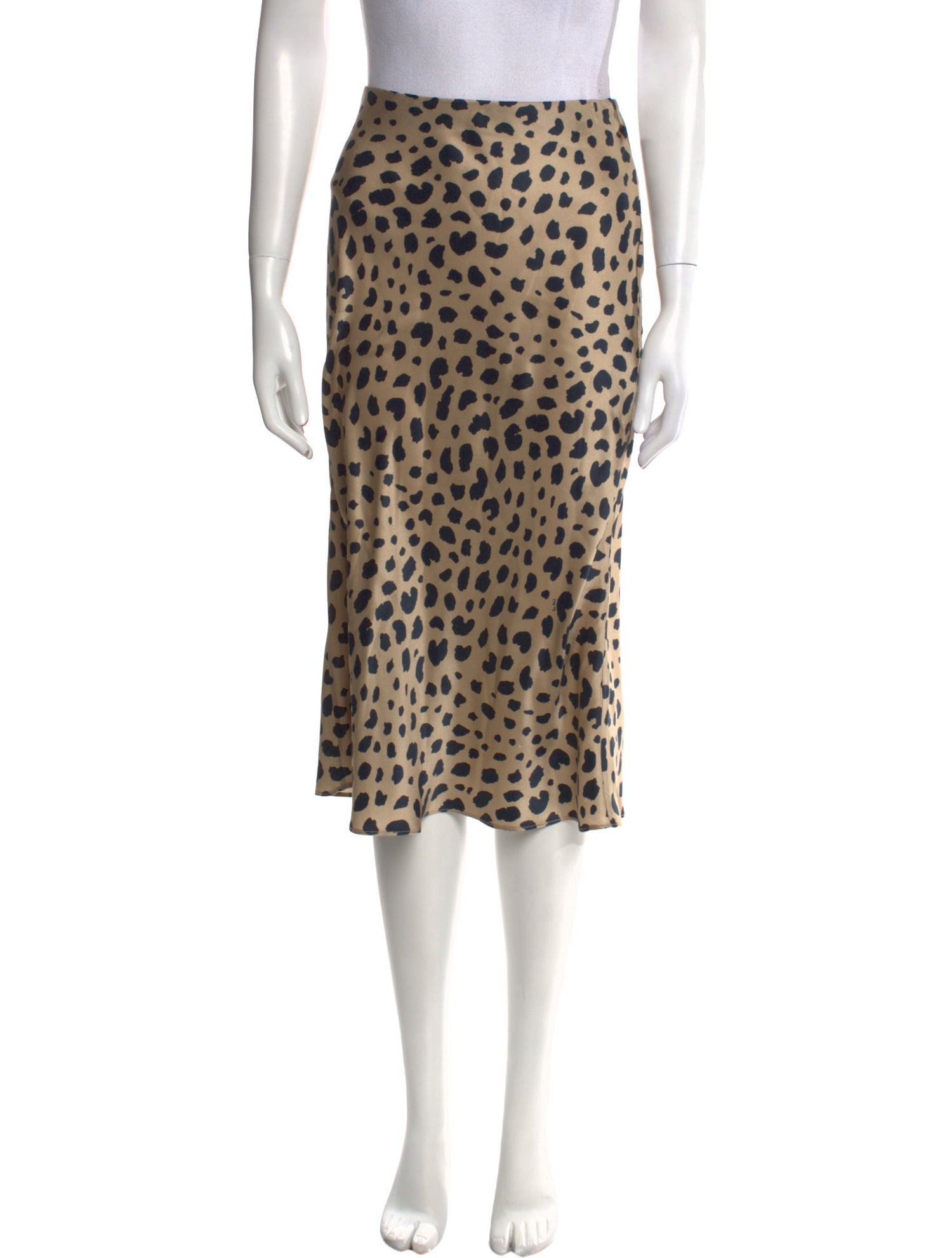 Réalisation Par Silk Knee-Length Skirt