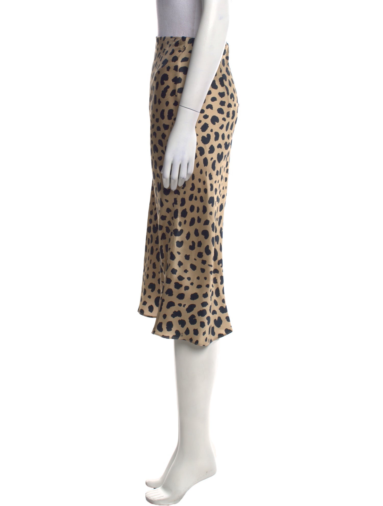 Réalisation Par Silk Knee-Length Skirt