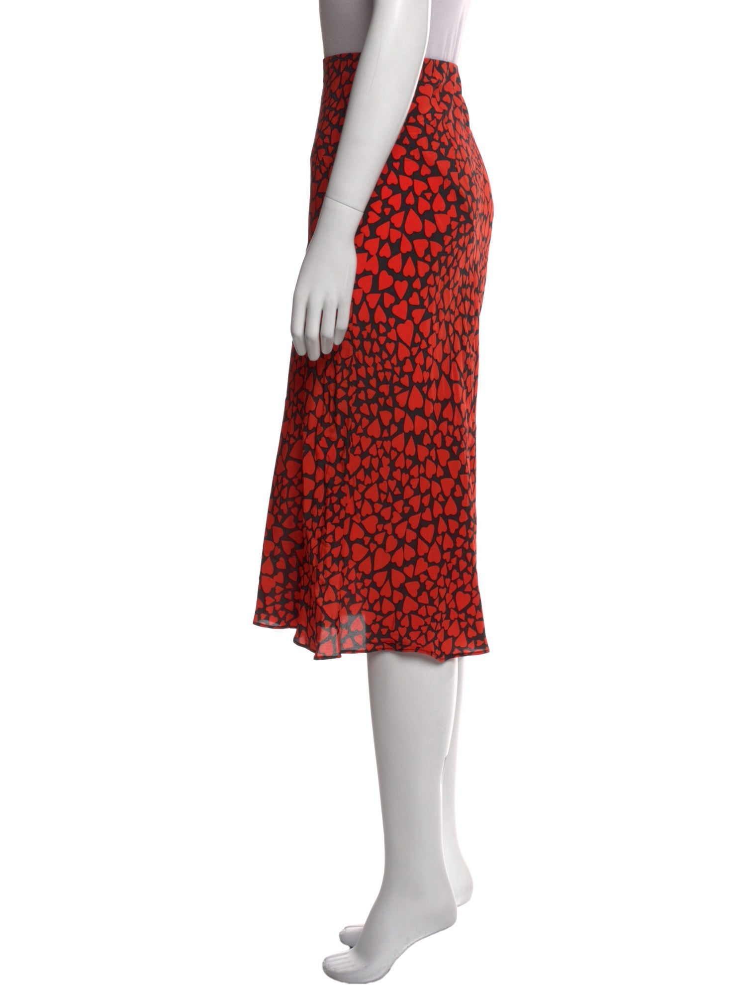 Réalisation Par Silk Knee-Length Skirt