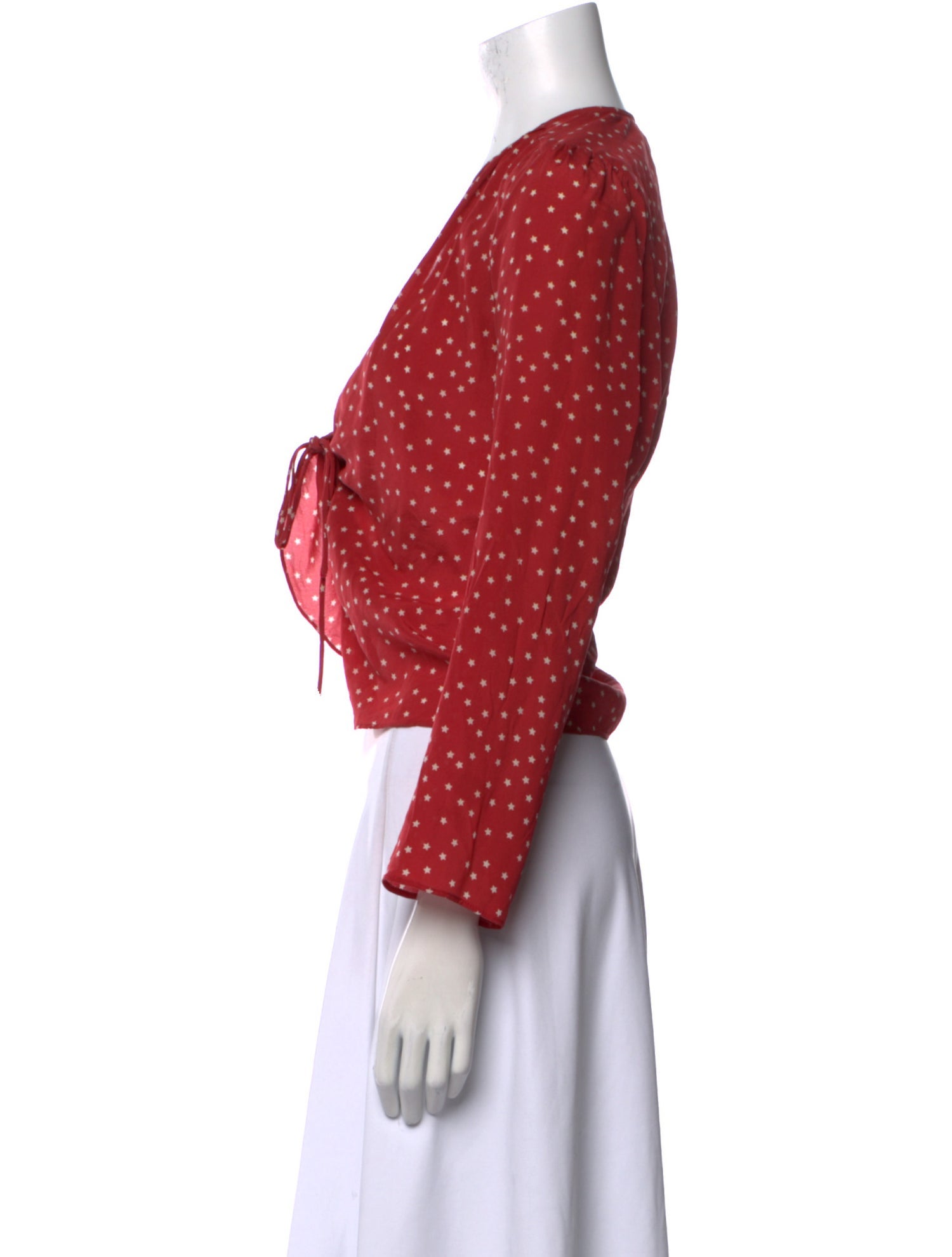 Réalisation Par Silk Printed Crop Top