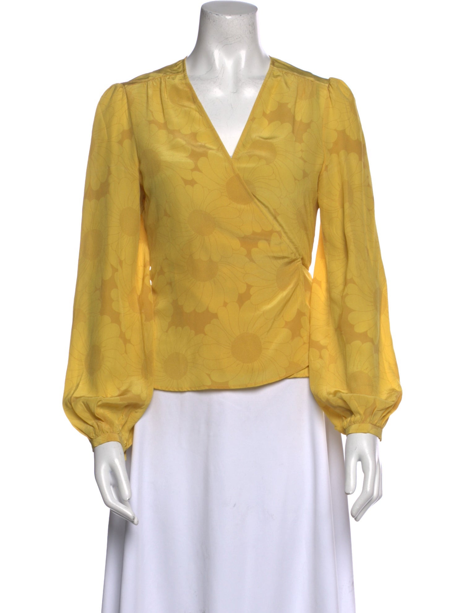 Réalisation Par Silk V-Neck Blouse