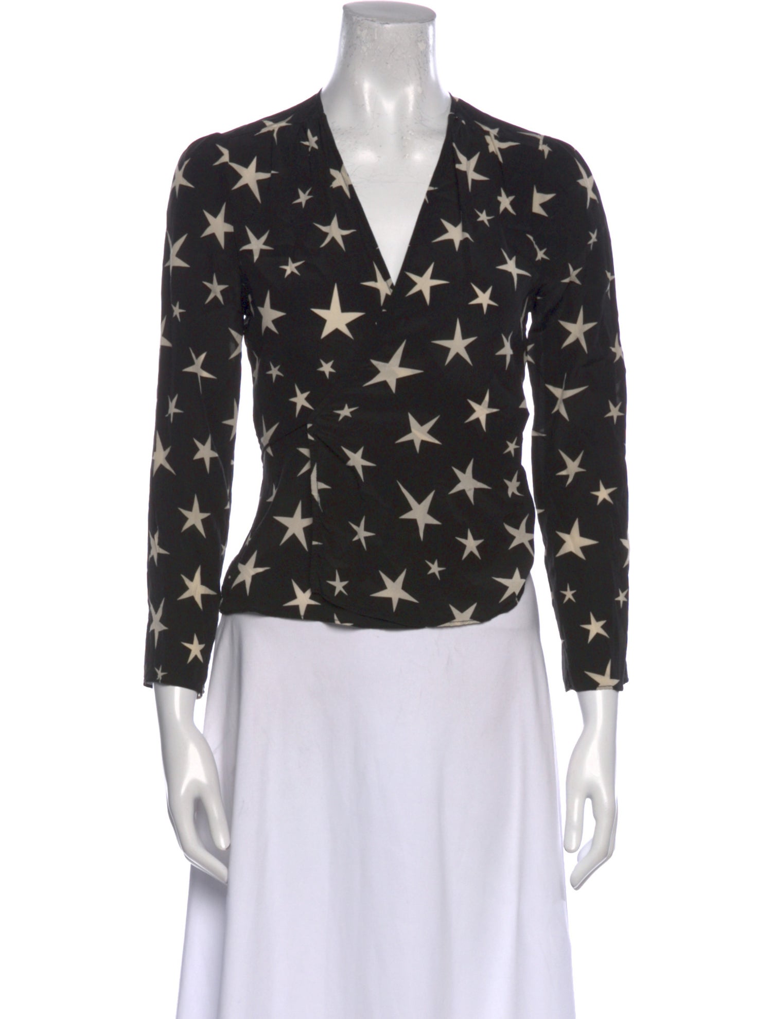 Réalisation Par Silk Printed Blouse