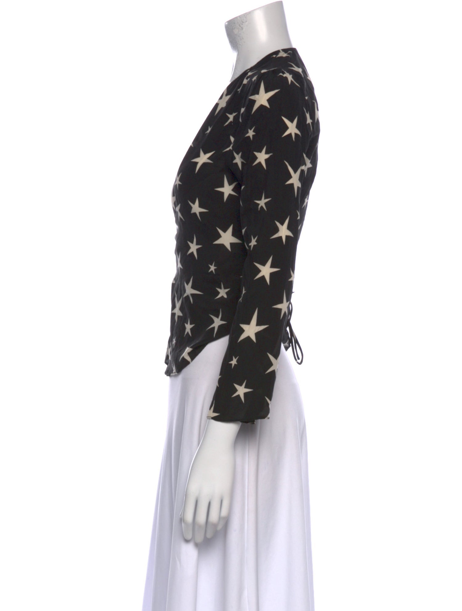 Réalisation Par Silk Printed Blouse