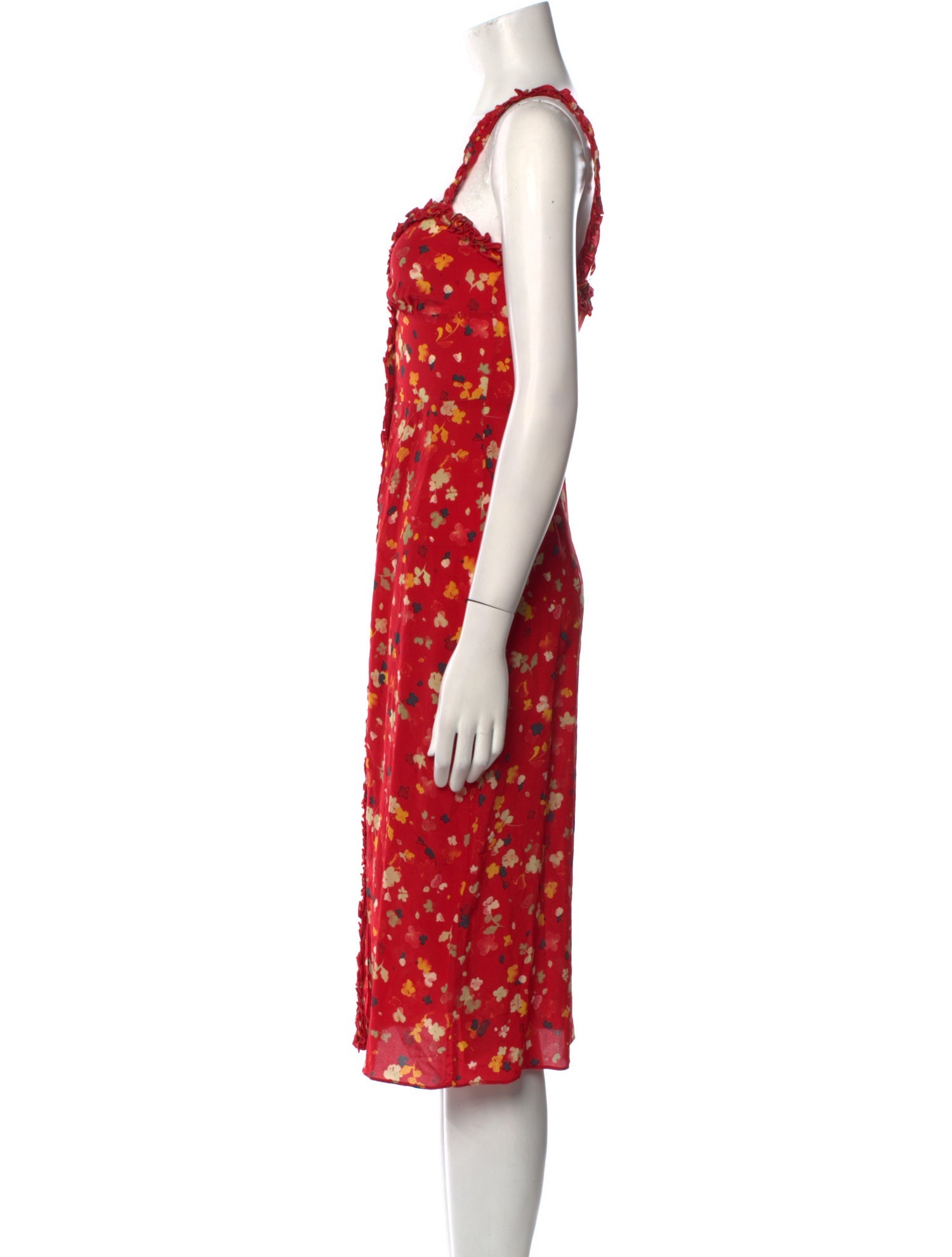 Réalisation Par Silk Midi Length Dress
