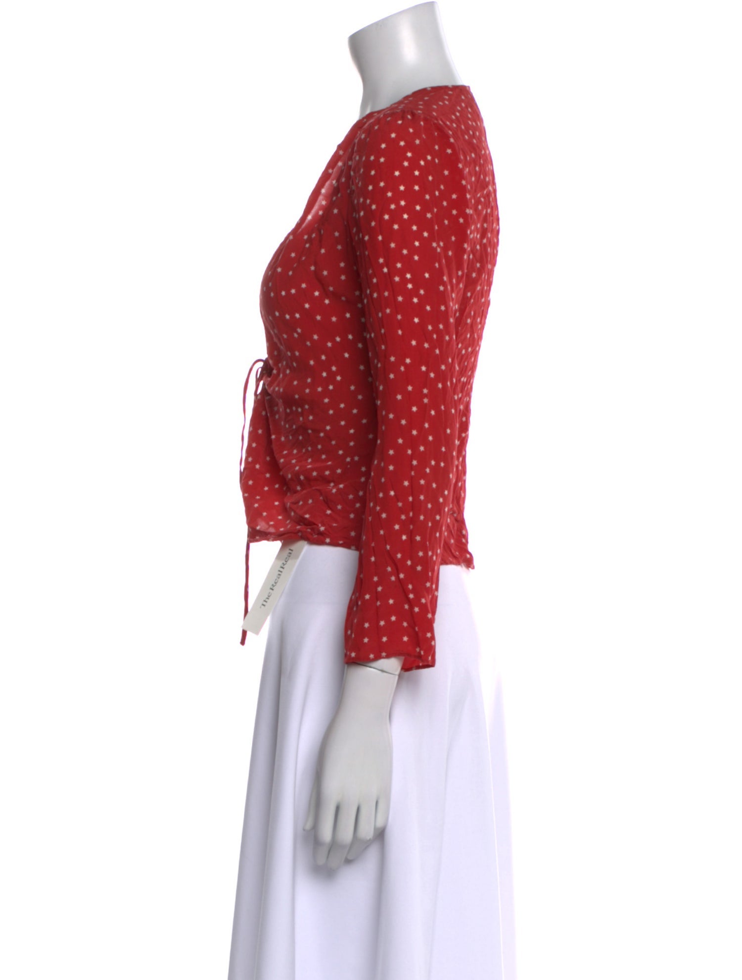 Réalisation Par Silk Printed Crop Top