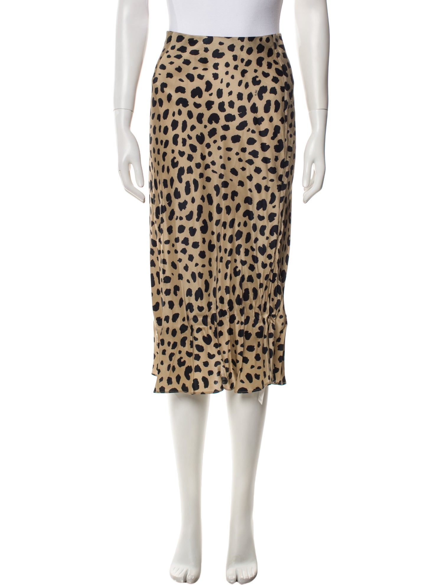 Réalisation Par Silk Knee-Length Skirt