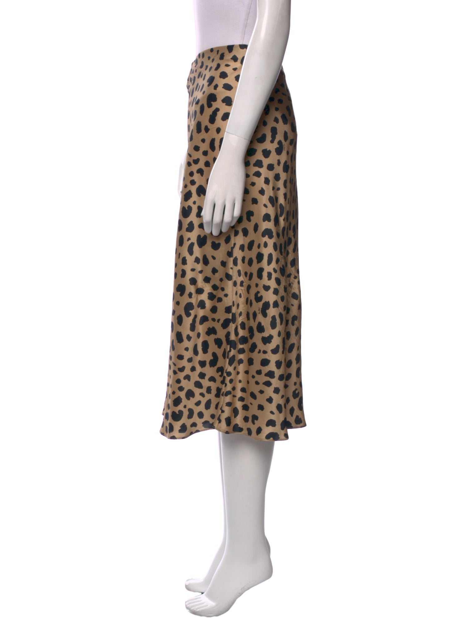 Réalisation Par Silk Knee-Length Skirt