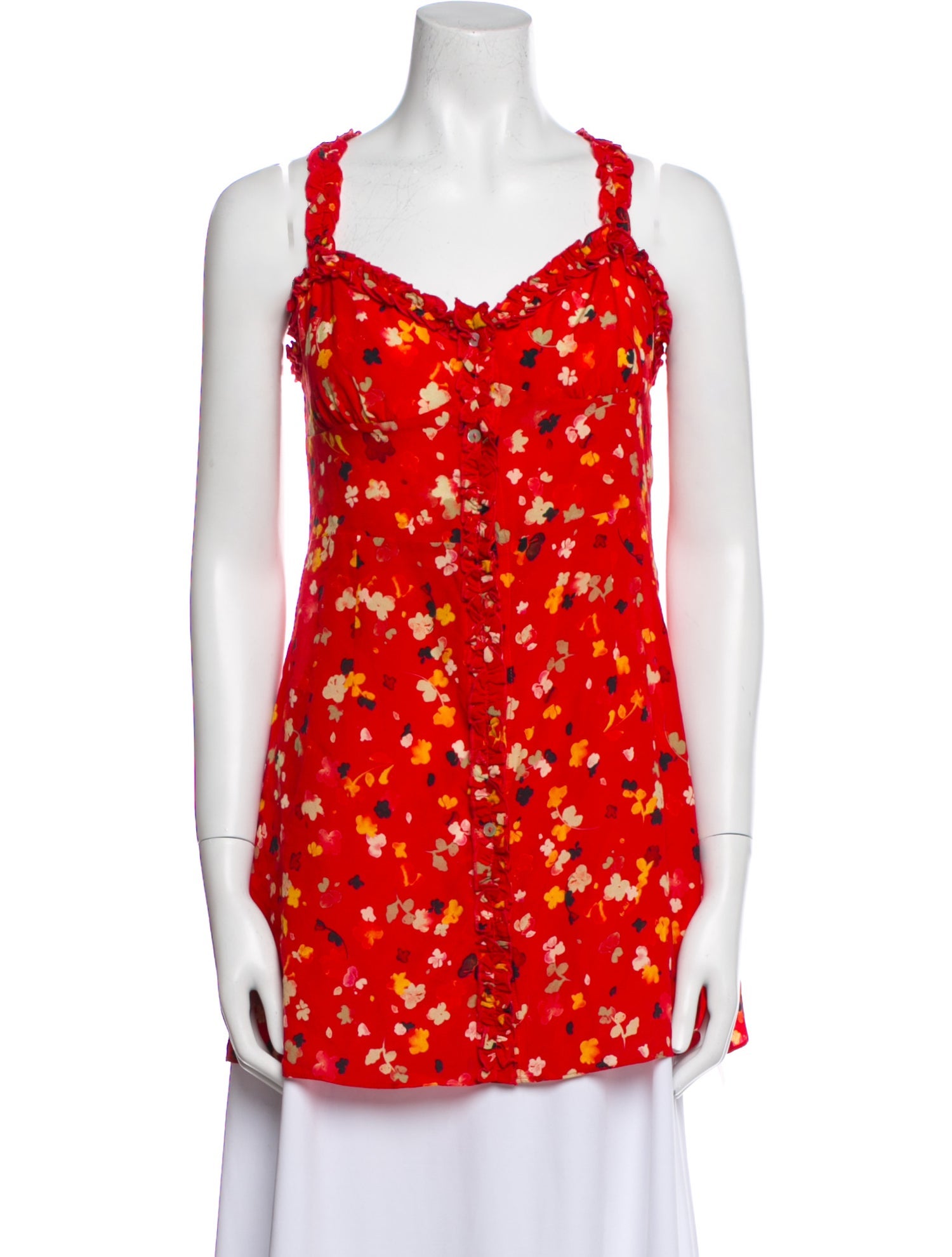 Réalisation Par Silk Floral Print Tunic