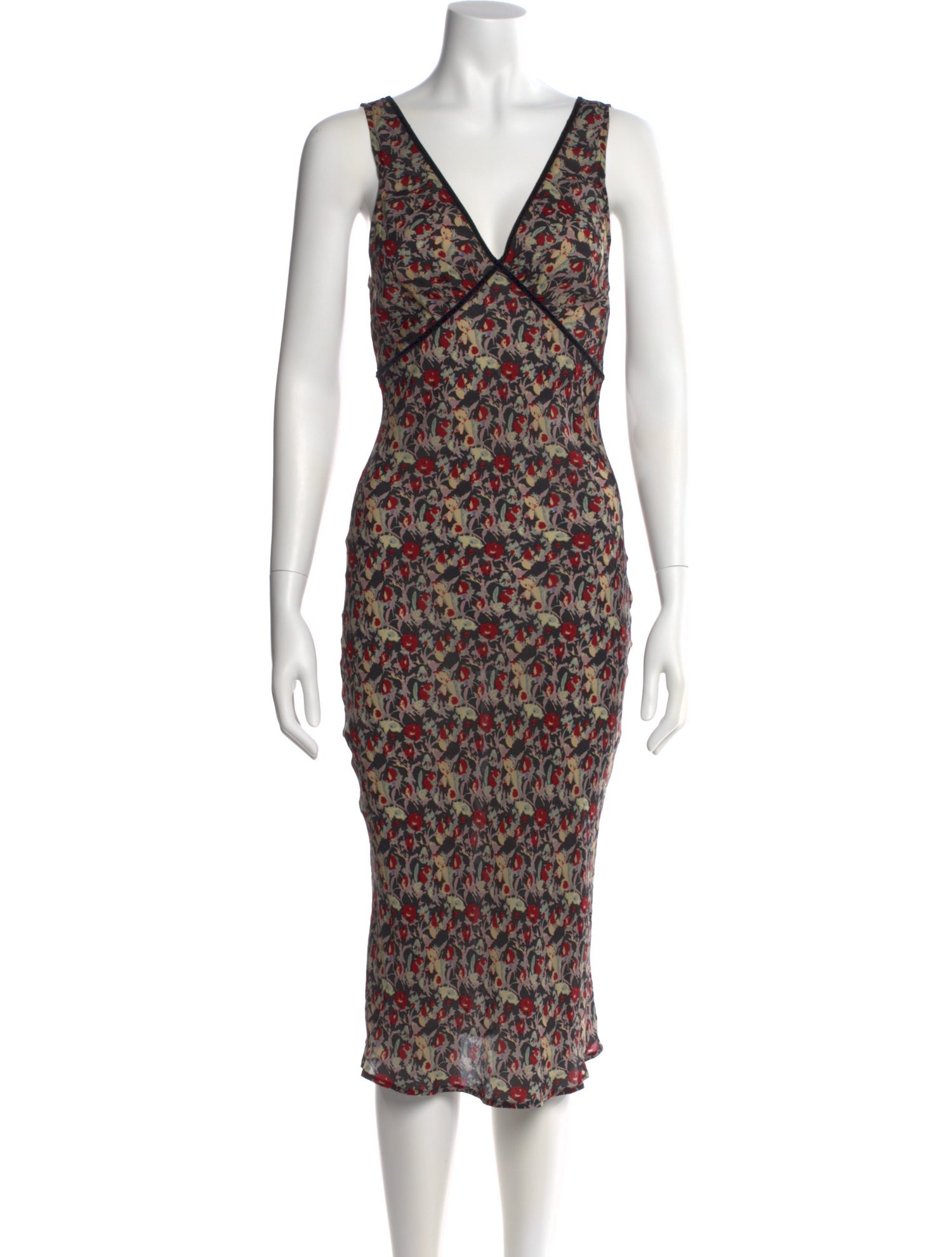 Réalisation Par Silk Midi Length Dress