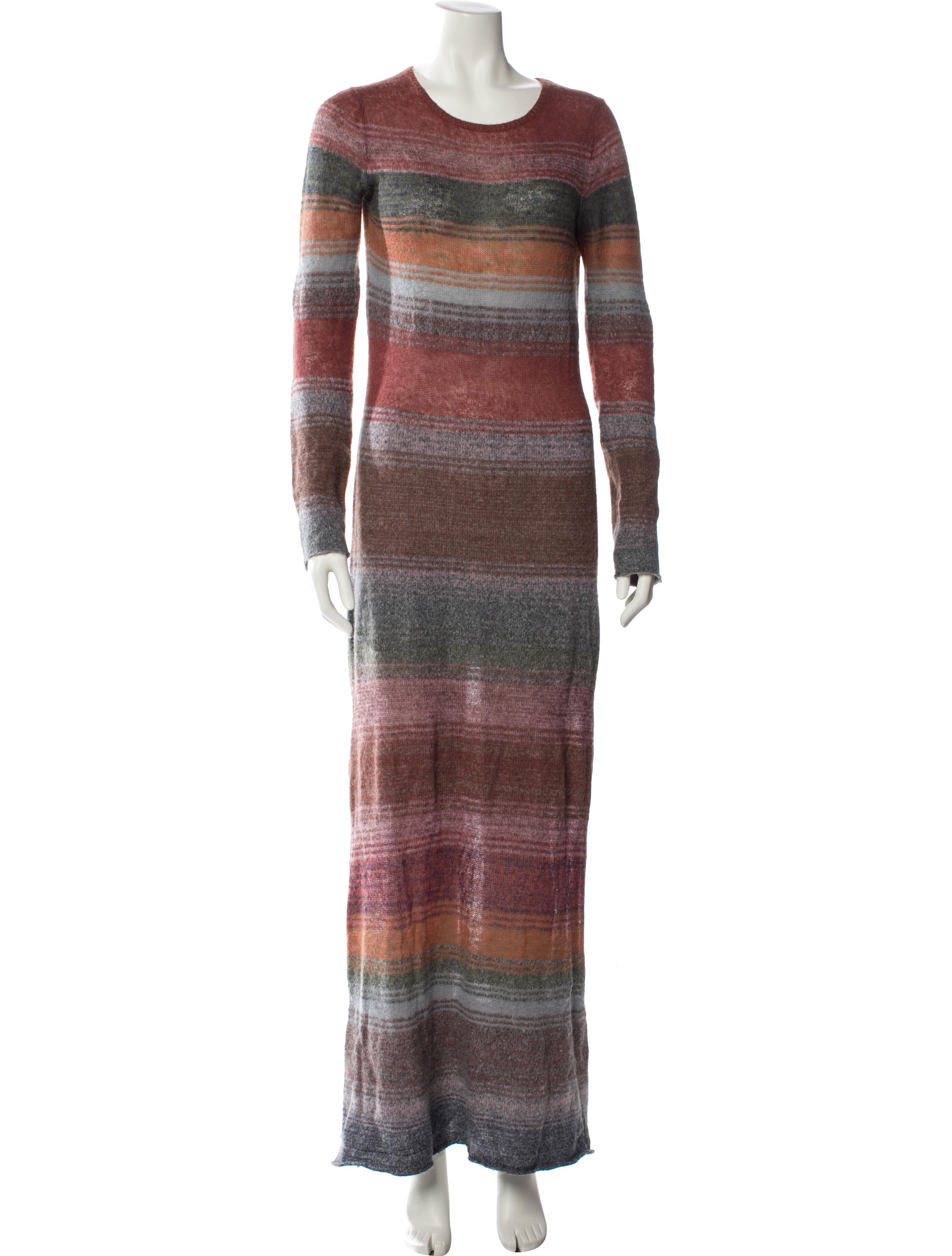 Réalisation Par Striped Long Dress