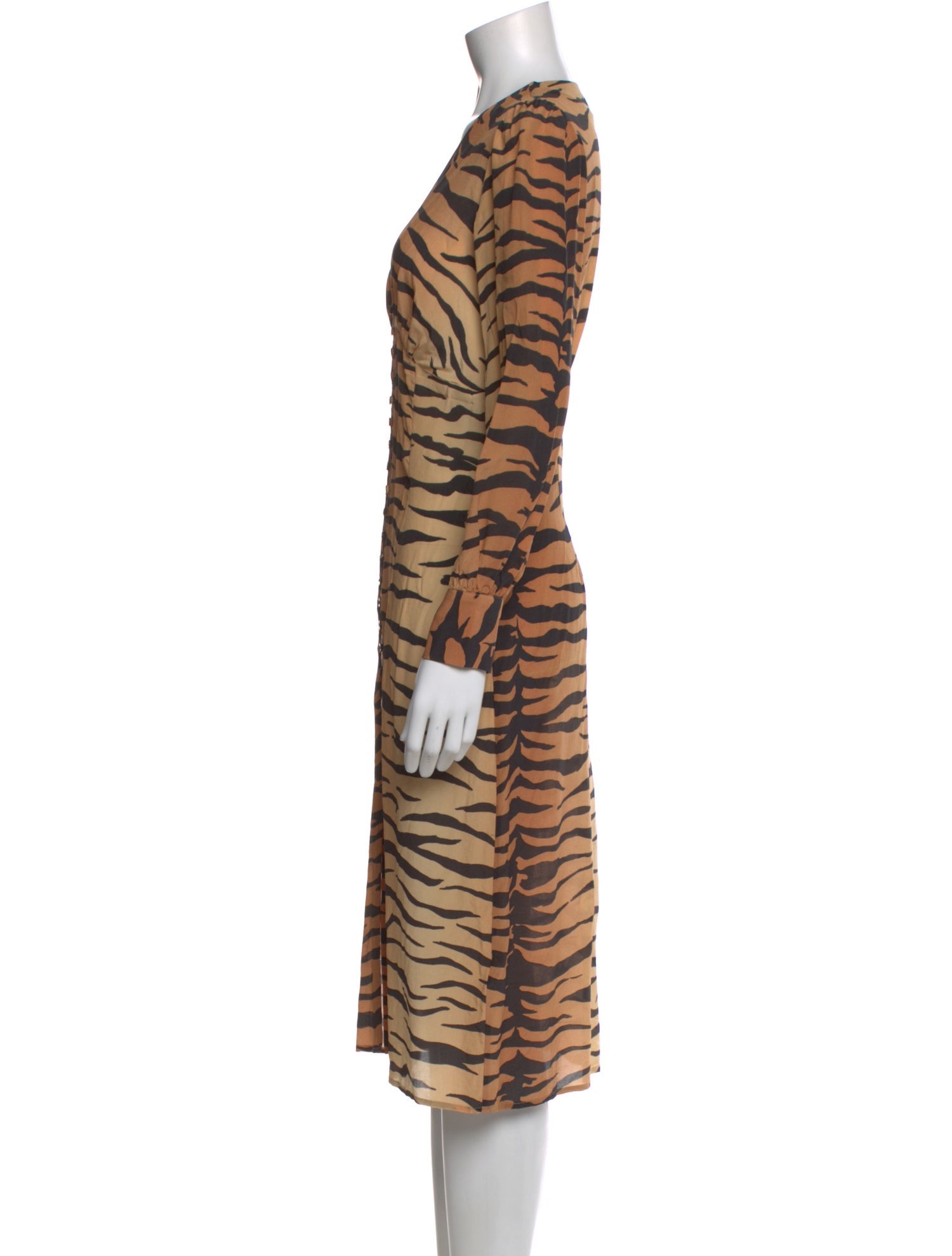 Réalisation Par Silk Midi Length Dress